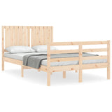 Cadre de lit sans matelas 120x200 cm bois massif