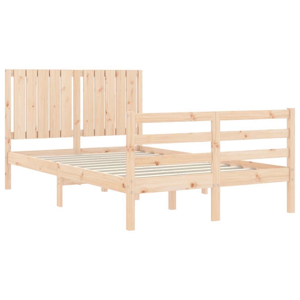 Cadre de lit sans matelas 120x200 cm bois massif