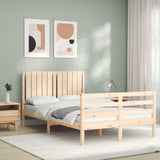 Cadre de lit sans matelas 120x200 cm bois massif