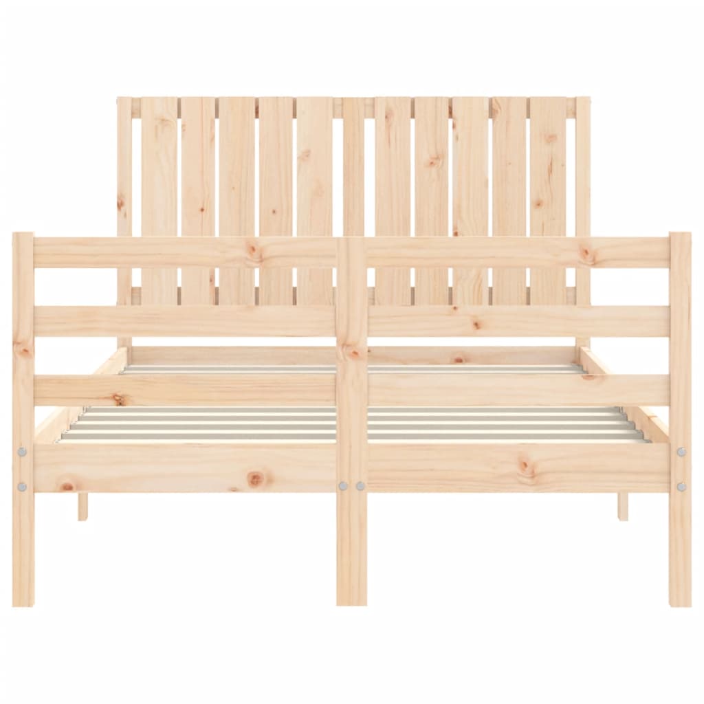 Cadre de lit sans matelas 120x200 cm bois massif