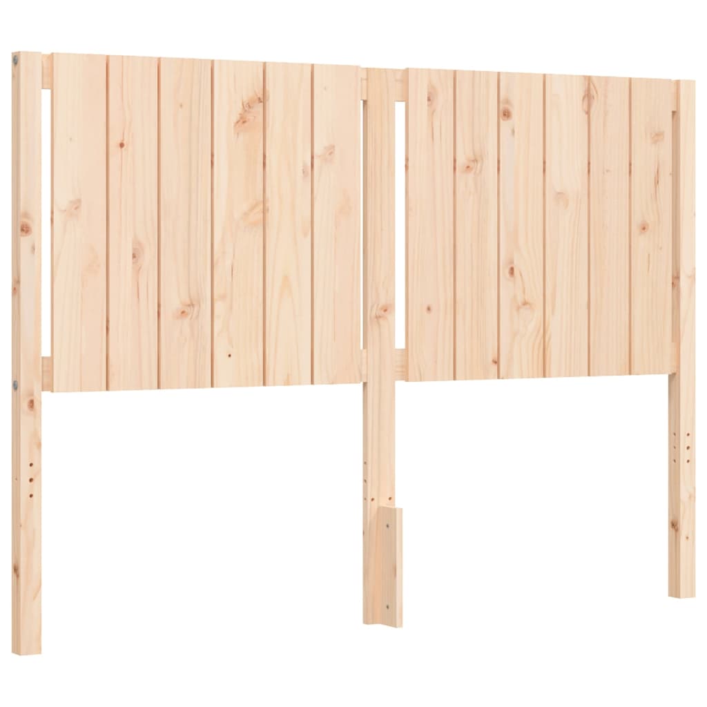 Bed frame without mattress 140x200 cm solid wood