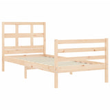 Cadre de lit sans matelas bois massif