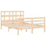 Cadre de lit sans matelas bois massif