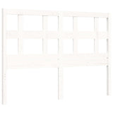 Cadre de lit sans matelas blanc 140x190 cm bois massif