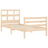 Cadre de lit sans matelas 90x200 cm bois massif