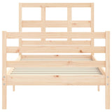 Cadre de lit sans matelas 90x200 cm bois massif