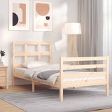 Cadre de lit sans matelas 90x200 cm bois massif