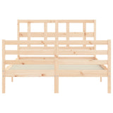 Cadre de lit sans matelas 120x200 cm bois massif