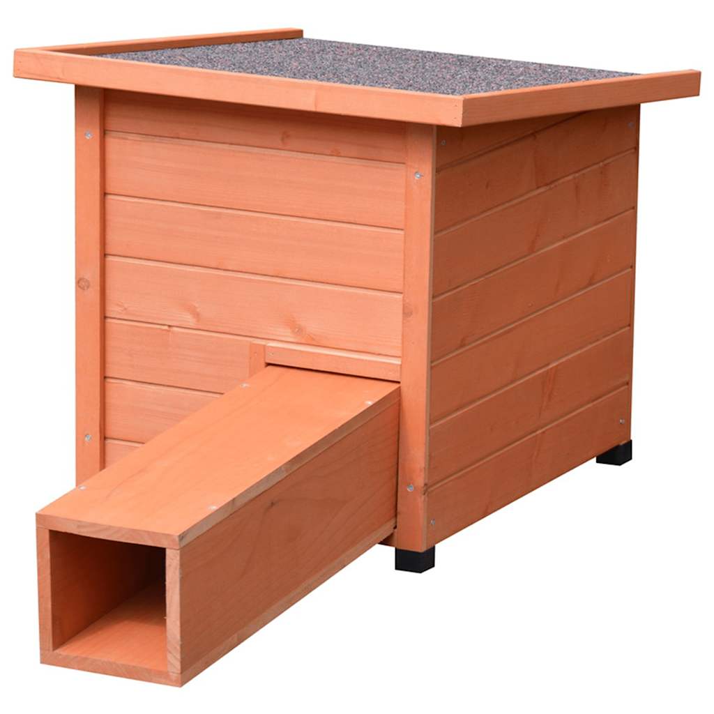 @pet Maison hérisson XL 53x65x52cm bois marron