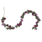 Christmas Flower Garlands 6pcs Light Purple 250cm