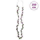 Christmas Flower Garlands 6pcs Light Purple 250cm