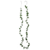 Christmas flower garlands 6 pcs white 250cm