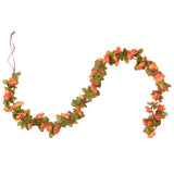 Guirlandes de fleurs de Noël 6 pcs orange 250 cm