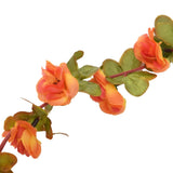 Guirlandes de fleurs de Noël 6 pcs orange 250 cm