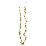 Christmas flower garlands 6 pcs white 250cm