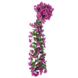 Christmas Flower Garlands 3pcs Light Purple 85cm