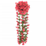 Guirlandes de fleurs de Noël 3 pcs rose 85 cm