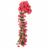 Guirlandes de fleurs de Noël 3 pcs rose 85 cm