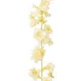 Guirlandes de fleurs de Noël 6 pcs champagne 180 cm