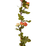 Guirlandes de fleurs de Noël 6 pcs rouge vif 215 cm