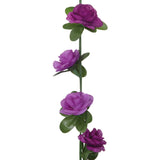 Guirlandes de fleurs artificielles 6 pcs violet clair 240 cm