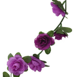 Guirlandes de fleurs artificielles 6 pcs violet clair 240 cm