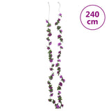 Guirlandes de fleurs artificielles 6 pcs violet clair 240 cm