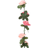 Christmas flower garlands 6 pcs pink 240cm