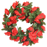 Guirlandes de fleurs de Noël 6 pcs rouge 240 cm