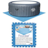 Bestway Schwimmbad-Bodenschoner 8 Stück blau 58220