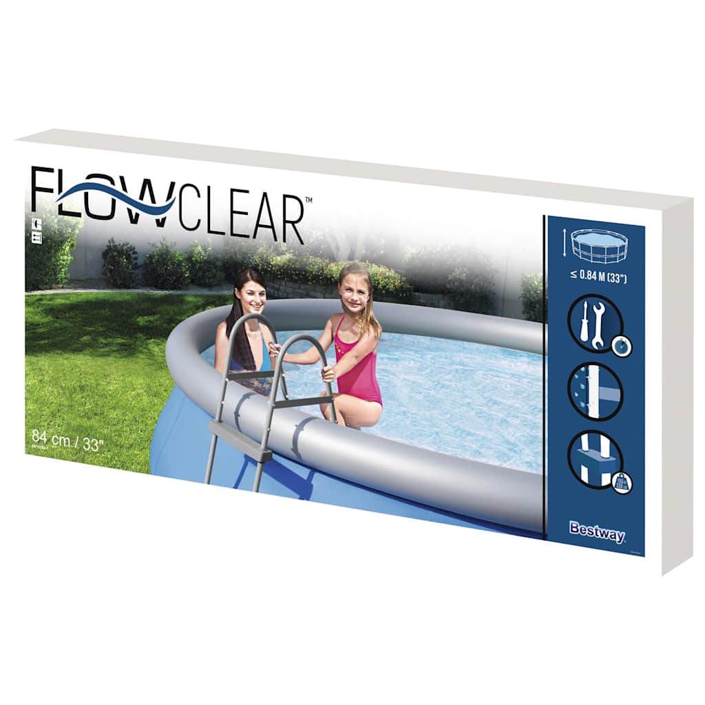 Bestway Échelle de piscine à 2 marches Flowclear 84 cm