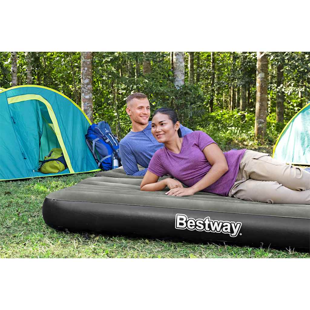 Bestway 3-in-1 aufblasbares Bett Schwarz und Grau 188x99x25 cm