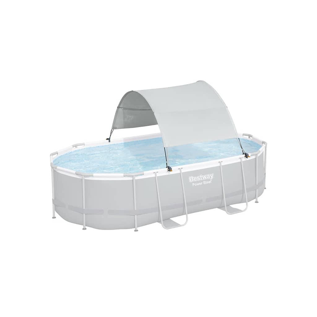 Bestway Auvent de piscine hors sol Blanc