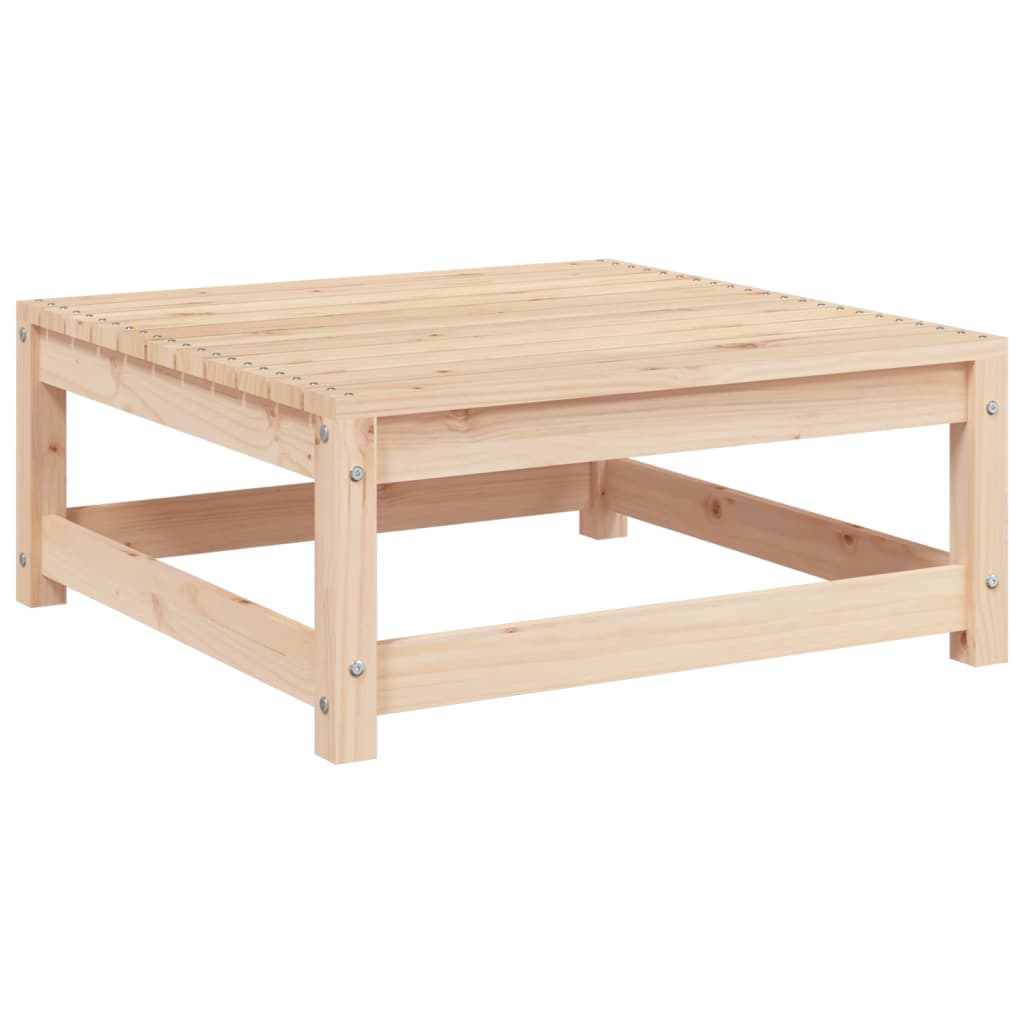 Repose-pied de jardin 70x70x30 cm bois de pin massif