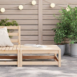 Repose-pied de jardin 70x70x30 cm bois de pin massif