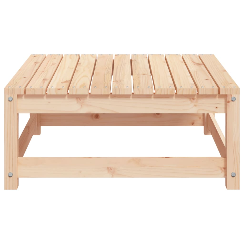 Repose-pied de jardin 70x70x30 cm bois de pin massif