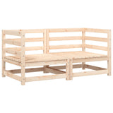 Canapés d'angle de jardin et coussins 2 pcs bois de pin massif