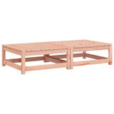 Garden Footstool with Cushions 2 pcs Solid Douglas Fir Wood