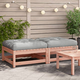 Garden Footstool with Cushions 2 pcs Solid Douglas Fir Wood