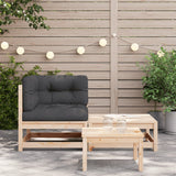 Garten-Ecksofa mit Kissen und Fußhocker