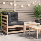 Garten-Ecksofa mit Kissen und Fußhocker