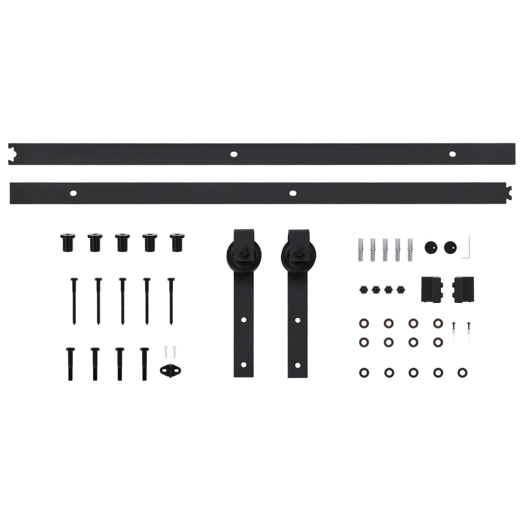 Sliding door and hardware kit 70x210 cm solid pine