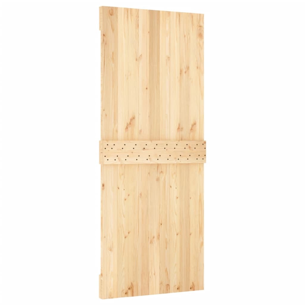 Sliding door and hardware kit 85x210 cm solid pine