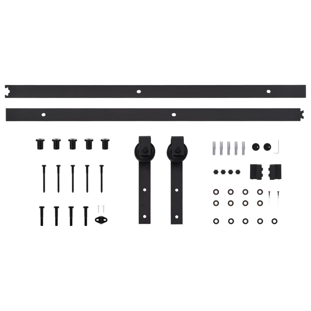 Sliding door and hardware kit 85x210 cm solid pine