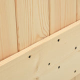 Sliding door and hardware kit 70x210 cm solid pine