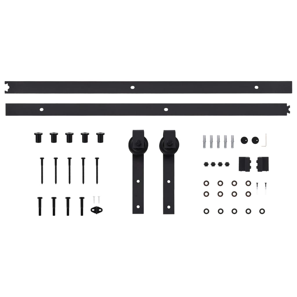 Sliding door and hardware kit 70x210 cm solid pine