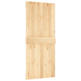 Sliding door and hardware kit 90x210 cm solid pine