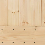 Sliding door and hardware kit 90x210 cm solid pine