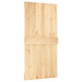 Sliding door and hardware kit 100x210 cm solid pine