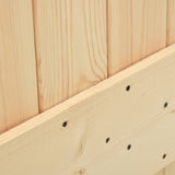 Sliding door and hardware kit 100x210 cm solid pine